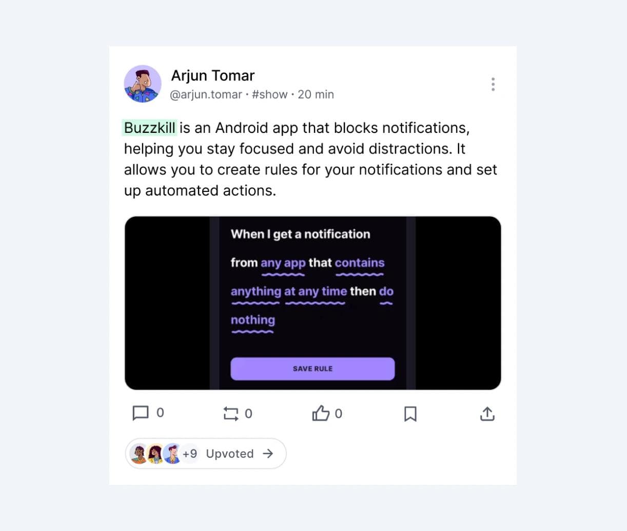 Peerlist - Post with text and image - UI design by Vishal Tailor