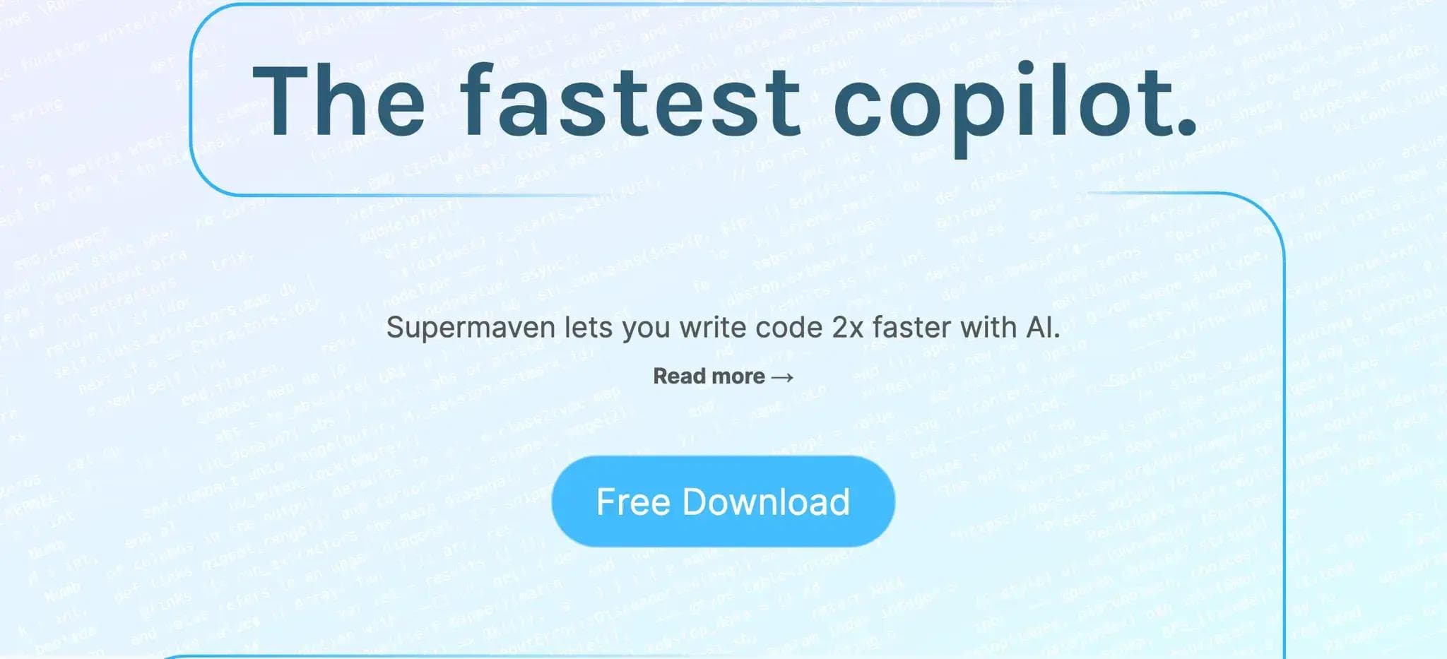 AI Code suggestion, Fastest copilot - Supermaven